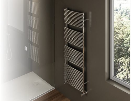 Design radiátor - Cordivari Nancy Polished 387x760 polírozott rozsdamentes acél design törölközőszár