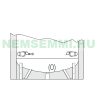 Buffer tank - Cordivari 1VB 500 - 1 heat exchanger 500 liters - corner buffer tank