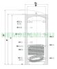 Puffer tároló Cordivari 1VC 800 1 hőcserélős 800 liter sarokba helyezhető hőszigetelt