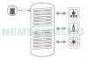 Buffer tank - Cordivari 2VB 500 - 2 heat exchangers 500 liters - corner buffer tank