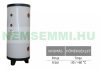 Hűtési puffer tároló - Cordivari CHILLED ROZSDAMENTES 304 XB 500 - hőcserélő nélkül 500 liter