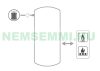 Buffer tank - Cordivari VB 500 - without heat exchanger 500 liters - corner buffer tank