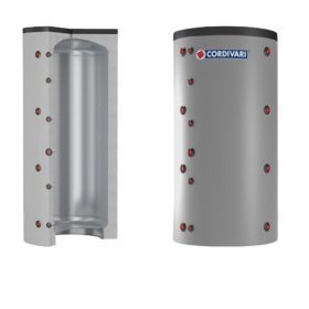   Puffer tároló - Cordivari VC 750 - hőcserélő nélkül 750 liter - sarokba helyezhető puffertartály