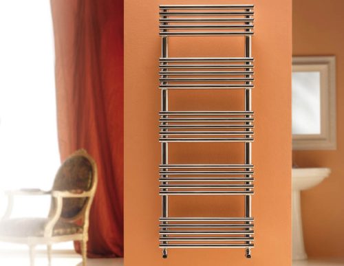 Design radiátor - Cordivari Sandy Polished 400x735 polírozott rozsdamentes acél design törölközőszár
