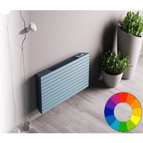 Színes design radiátor - 800x610 világos zöld radiátor fancoil. Rendelhető fekete piros kék sárga