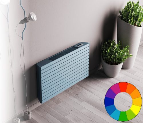 Színes design radiátor - 800x610 világos zöld radiátor fancoil. Rendelhető fekete piros kék sárga