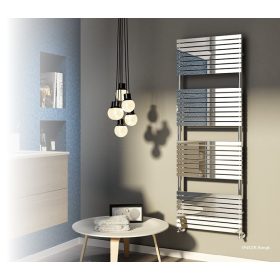   Design radiátor - Cordivari Stefania Polished 400x735 polírozott rozsdamentes acél design törölközőszárító