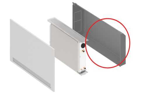 Prémium fali fancoil hőszivattyú rendszerekhez Ventana Regular 2000 ST fehér, fűtésre és hűtésre, DC inverter technológiával