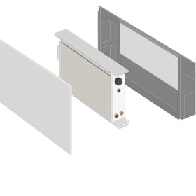 Prémium fali fancoil hőszivattyú rendszerekhez Ventana Regular 2000 ST fehér, fűtésre és hűtésre, DC inverter technológiával