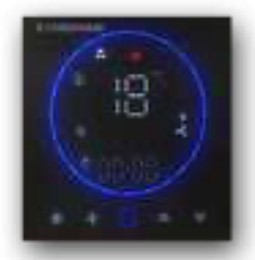 Érintőkijelzős termosztát Cordivari Ventana fan coil radiátorokhoz – Regular, Low, High Wall és Built-in modellekhez