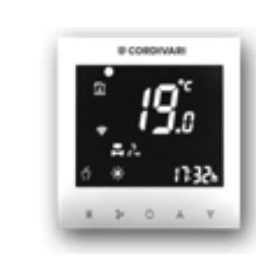   Wi-Fi vezérlésű termosztát Cordivari Ventana fan coil radiátorokhoz – Regular, Low, High Wall és Built-in modellekhez