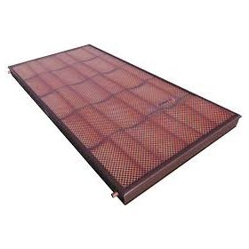   Cserépmintás síkkollektor - beolvad a tetőbe! Réz cső titán-oxid szelektív abszorber 2,5 m2 csúcstermék 10 év garancia