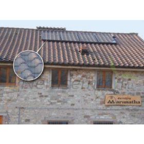   Cserépmintás síkkollektor - beolvad a tetőbe! Réz cső titán-oxid szelektív abszorber 2,5 m2 csúcstermék 10 év garancia