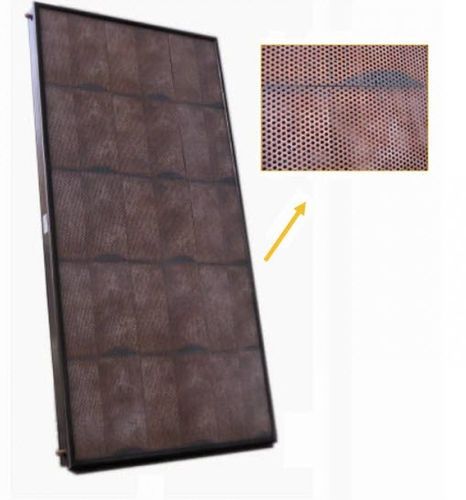 Flat collector with tile pattern - blends into the roof! Copper tube titanium oxide selective absorber 2 m2 top product