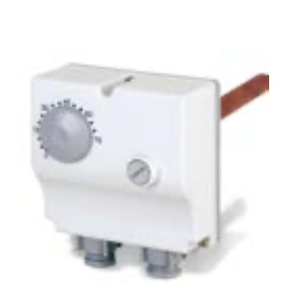 Kombinált hőmérséklet-szabályozó egység – termosztáttal és hővédelmi kapcsolóval, kapilláris érzékelővel, IP43 védelemmel, Tesy 800–2000 literes tartályokhoz