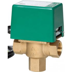   Rugó visszatérítéses motoros szelep 3 járatú  zónaszelep váltószelep keverőszelep DN20 ¾" BB belső menetes csatlakozók 230V 