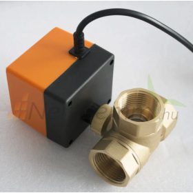   24V AC Motoros szelep 3 járatú zónaszelep keverőszelep váltószelep DN25