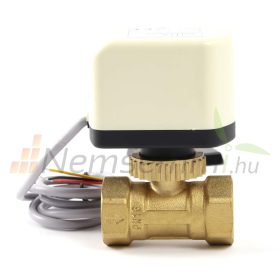   Oda-vissza motoros szelep 2 járatú szelep zónaszelep fűtés DN25 1" belső menetes csatlakozók 230V Motoros oda-vissza kapcsolás