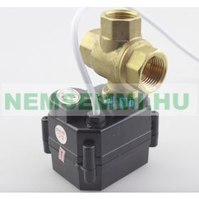 12V 24V oda-vissza motoros 3 járatú szelep, kisfeszültségű zónaszelep fűtés DN25 1