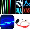 Illuminated film light strip 30 cm long 12V cutable, can be glued, can be glued blue color - electroluminescent film