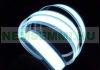 Luminous film light strip 30 cm long 12V can be cut, glued, glued white color - electroluminescent film
