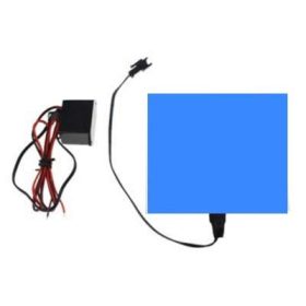 Világító fólia 10x10 cm 12V vágható, lukasztható, ragasztható kék