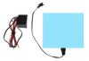 Luminous film 10x10 cm 12V can be cut, glued, glued light blue color - electroluminescent film
