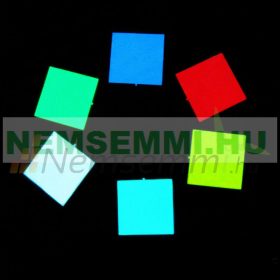 Világító fólia 10 x 10 cm 3V vágható, lukasztható, ragasztható piros szín - elektrolumineszcens fóli