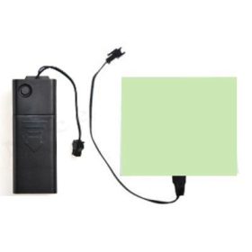 Világító fólia 10 x 10 cm 3V vágható, lukasztható, ragasztható sárga szín elektrolumineszcens fólia