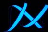 Illuminated foil tape 12 cm long 12 volts, cutable, can be cut, glued cold BLUE color - electroluminescent foil