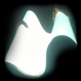   Világító fólia 1m² - vágható, lukasztható, ragasztható fehér szín - elektrolumineszcens fólia 1 csatlakozóval