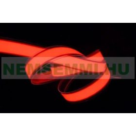 Világító fólia szalag 60 cm hosszú 3 voltos, vágható, lukasztható, ragasztható PIROS