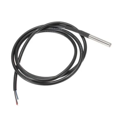 Temperature sensor DS18B20 5 meter Thermometer sensor silicone cable measurement up to +125 °C UV resistant