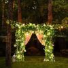Solar amber string lights 5 meters 50 pcs warm white LED outdoor lighting waterproof decoration