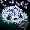 Solar String Lights 7 Meters 50 Pcs Cold White Flower LED Outdoor Lighting Waterproof Decoration Solar Lighting