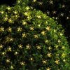 Solar string lights 7 meters 50 pcs purple flower LED outdoor lighting waterproof decoration solar lighting
