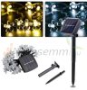 Solar string lights 7 meters 50 pcs purple flower LED outdoor lighting waterproof decoration solar lighting