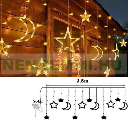 Solar String Lights 3.5 Meters Warm White LED Outdoor Lighting Waterproof Christmas Decoration 8 Modes Solar Lighting