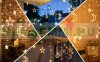 Solar String Lights 3.5 Meters Warm White LED Outdoor Lighting Waterproof Christmas Decoration 8 Modes Solar Lighting