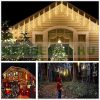 Solar Meteor String Lights 50cm LED Warm White Outdoor Lighting Waterproof Christmas Decoration Solar Meteor Shower Light