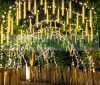 Solar Meteor String Lights 50cm LED Warm White Outdoor Lighting Waterproof Christmas Decoration Solar Meteor Shower Light
