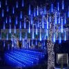 Solar Meteor String Lights 50cm LED Warm White Outdoor Lighting Waterproof Christmas Decoration Solar Meteor Shower Light