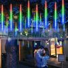 Solar Meteor String Lights 50cm LED Warm White Outdoor Lighting Waterproof Christmas Decoration Solar Meteor Shower Light