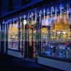 Solar Meteor String Lights 50cm LED Warm White Outdoor Lighting Waterproof Christmas Decoration Solar Meteor Shower Light