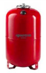 Fűtési rendszer tágulási tartály 50 liter, álló kivitel, EPDM gumi membránnal piros színben