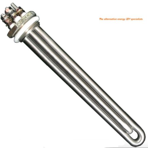 Boiler heating pad 12V 700W selectable power 1" inox also for wind turbine or solar panel system