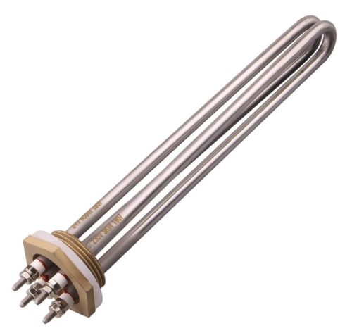 Fűtőbetét cekász 24 V 900 W vagy 230 V 3000 W 1+1/4" rozsdamentes fűtőpatron szélturbina vagy napelem rendszerhez is