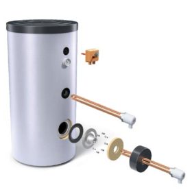   Fűtőbetét 230V 3000W Tesy termosztátos fűtőpatron 1½" azaz 6/4" cekász 3 kW Plug and Play 160–500 literes bojlerekhez és puffer tartályokhoz