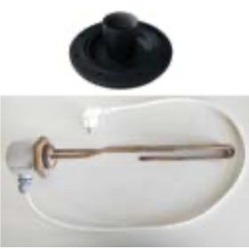   Fűtőbetét 230V 3000W Tesy termosztátos fűtőpatron 1½" azaz 6/4" cekász GUMI TÖMÍTÉSSEL 160–500 literes bojlerekhez és puffer tartályokhoz 3 kW Plug and Play