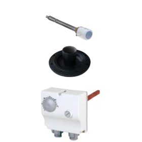   Fűtőbetét háromfázisú 230V 6000W Tesy fűtőpatron 1½" azaz 6/4" termosztáttal gumi tömítéssel 160–500 literes bojlerekhez és puffer tartályokhoz cekász 6 kW 